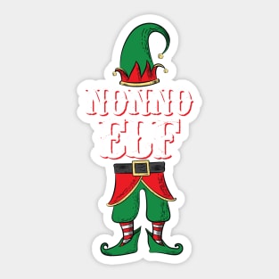 Nonno Elf - Italian Grandpa Family Christmas design Sticker